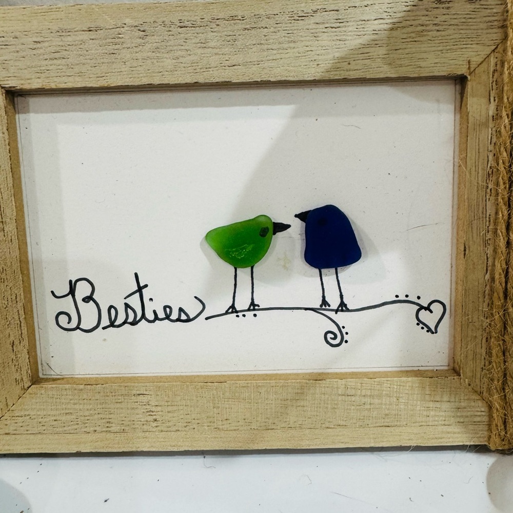 Besties art sea glass gift set - Picture 2 of 3